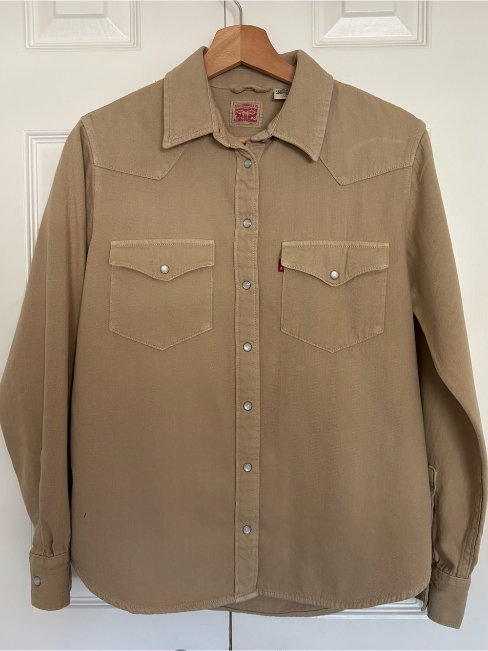 Levi's Men's Tan Western Button-Down Shirt